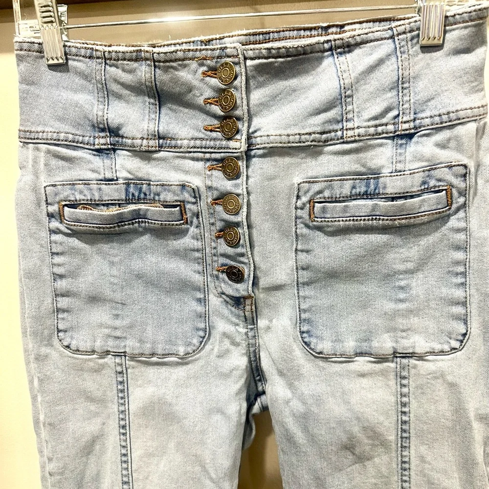 Ulla Johnson High Rise Button Fly Front Pockets Size 8 - Picture 3 of 10